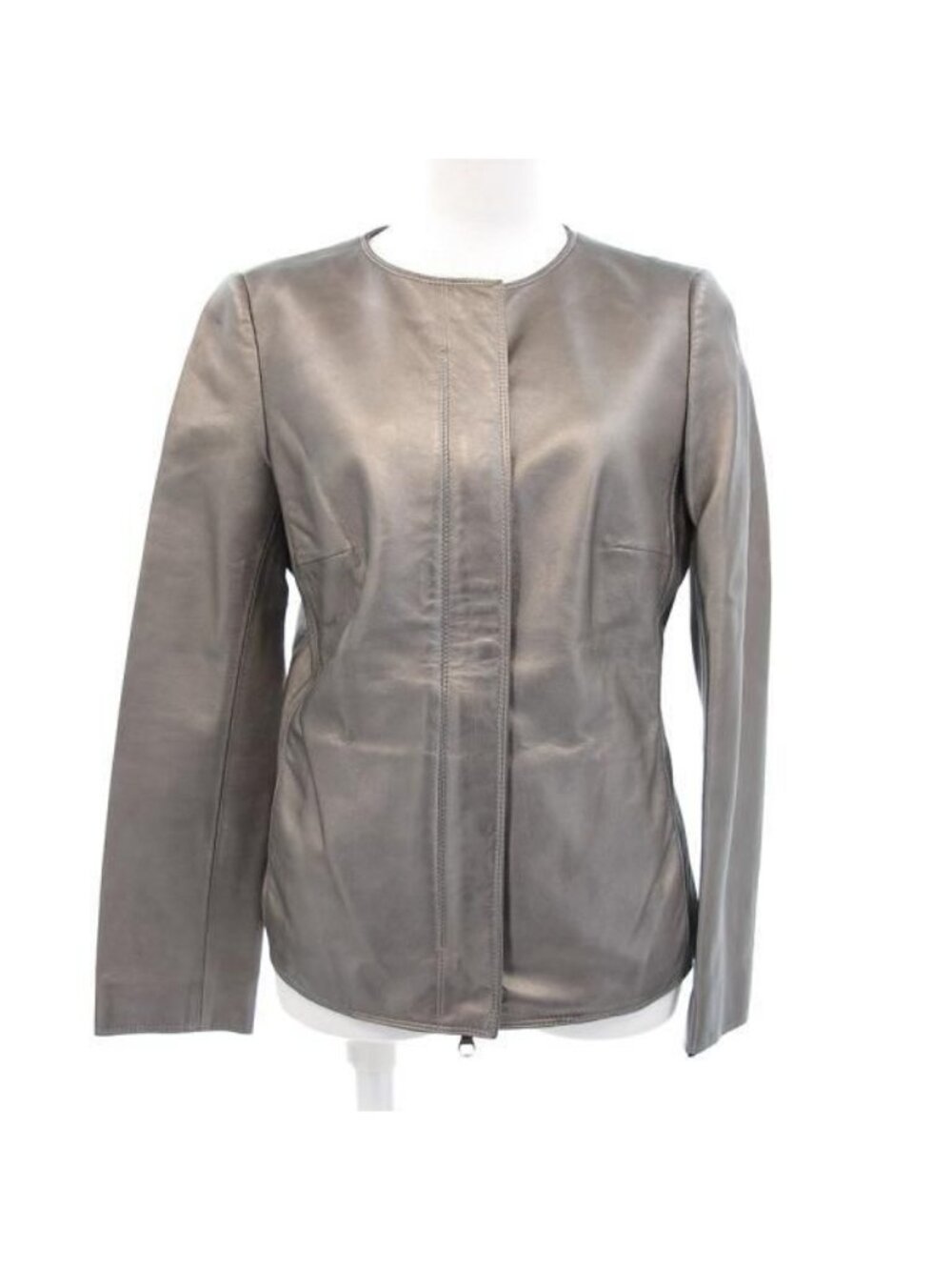 Loewe Leather Jacket Gray 38 - Picture 2 of 10
